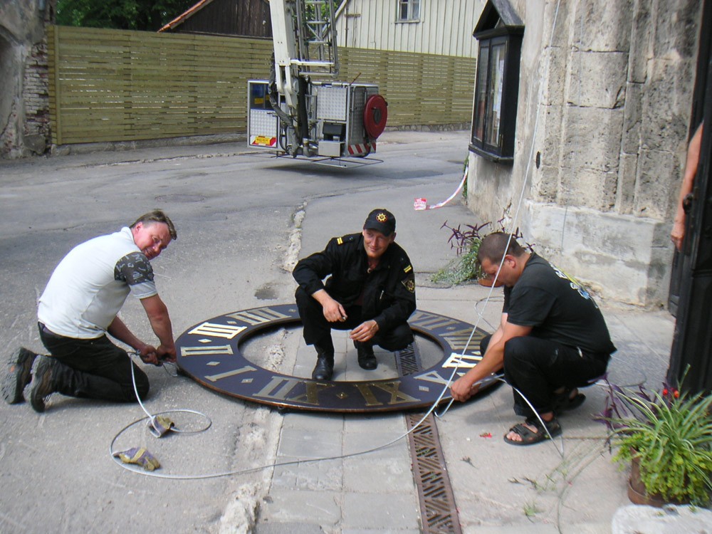 Svētā Jāņa baznīcas pulkstenis 2006. gadā