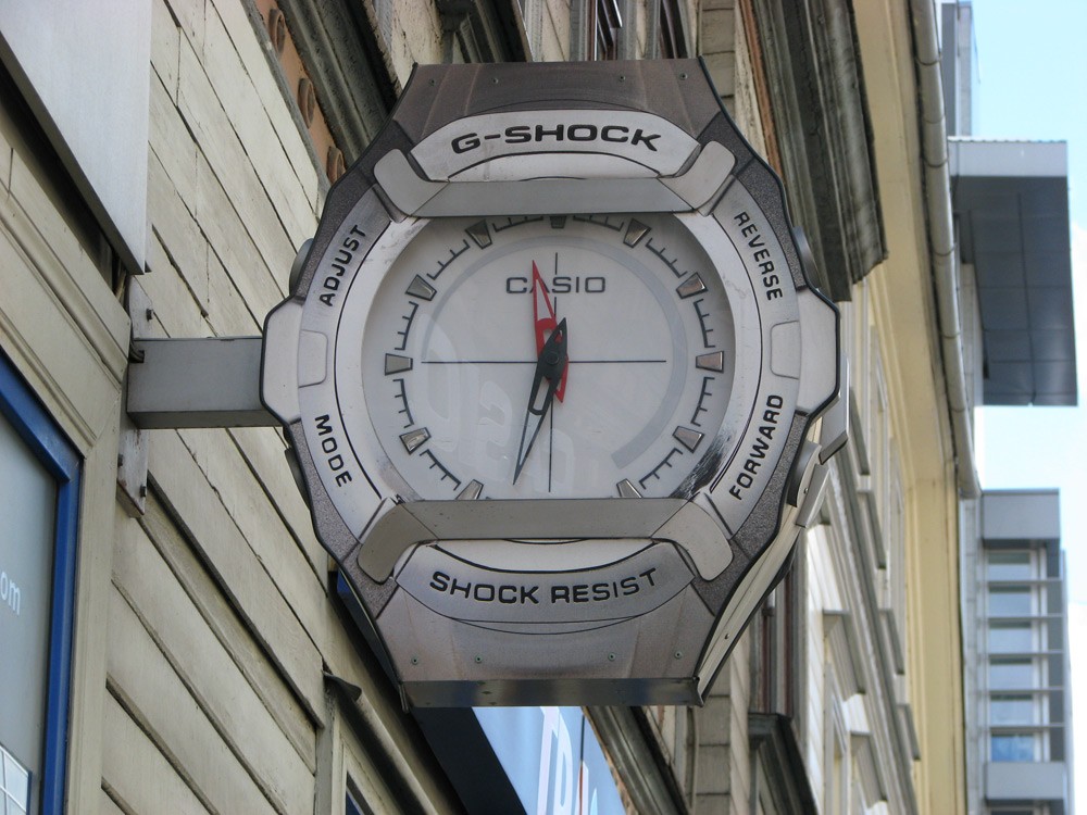 Reklāmas pulkstenis "Casio"